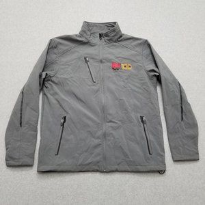 Port Authority Jacket Mens Large Gray Full Zip Pockets Outdoor‎ Lightweight